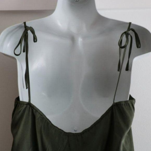 Elie Tahari Ruffled Silk Tank Top with Tie Straps - Picture 4 of 7